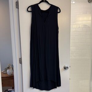 CP Shades Navy High Low Sleeveless Dress